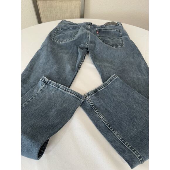 Levi's Jeans Mens 34x42 Blue 100% Cotton Denim 505 Straight Leg Red Tab - Picture 9 of 10